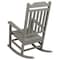 Flash Furniture Winston All-Weather Rocking Chair in Gray Faux Wood JJ-C14703-GY-GG - alternate 7